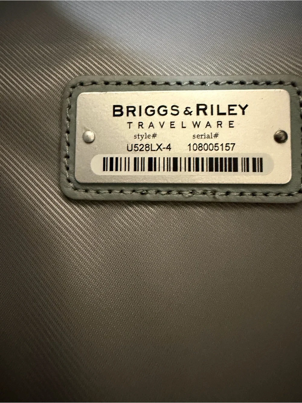 Briggs & Riley Black Rolling Travel Case with Telescoping Handle